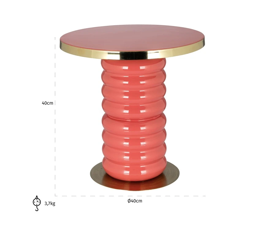 Bijzettafel Shirin - roze by Richmond Interiors