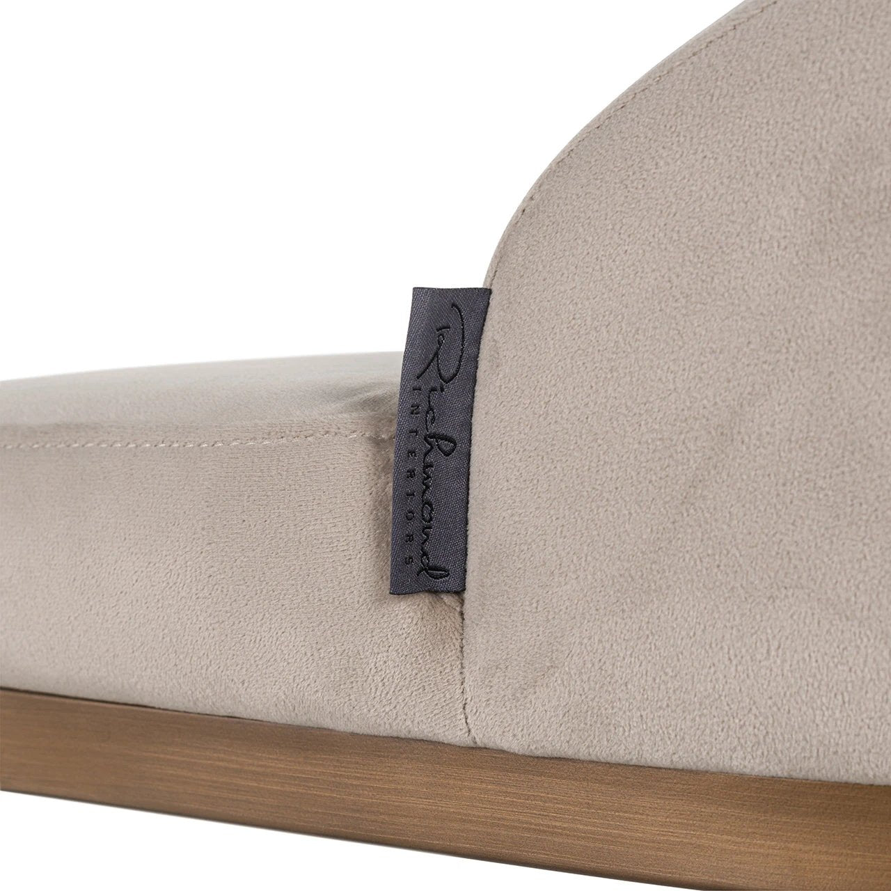 Barstoel Bolton khaki fluweel (Set van 2) by Richmond Interiors