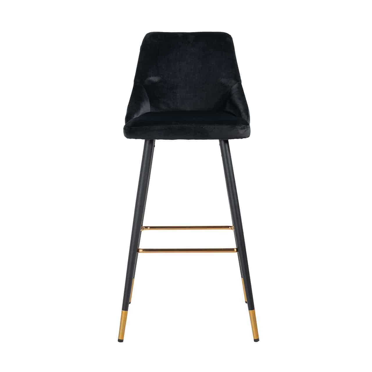 Barstoel Imani black velvet - depauwwonen