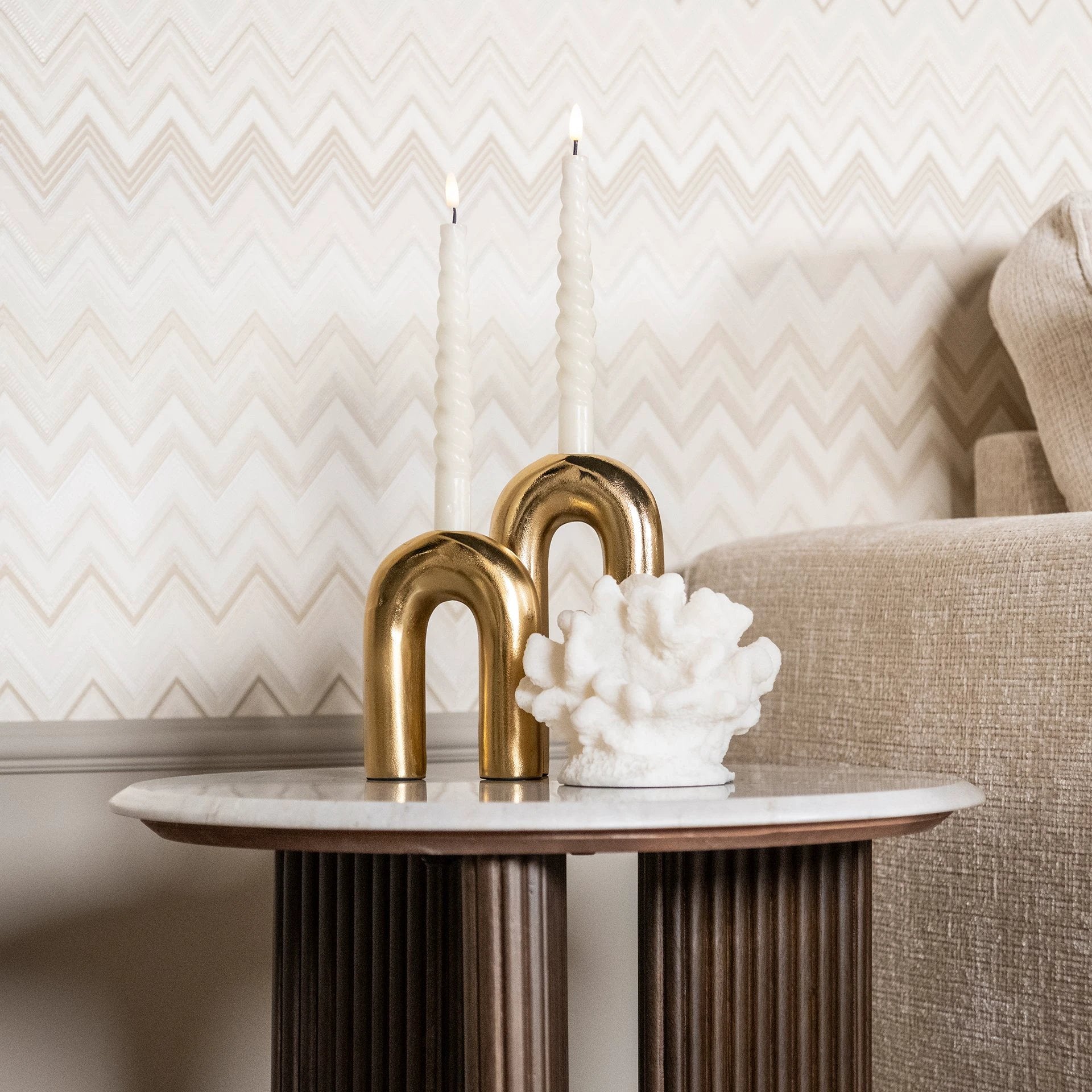 Bijzettafel Mayfield 55Ø (Wit) by Richmond Interiors