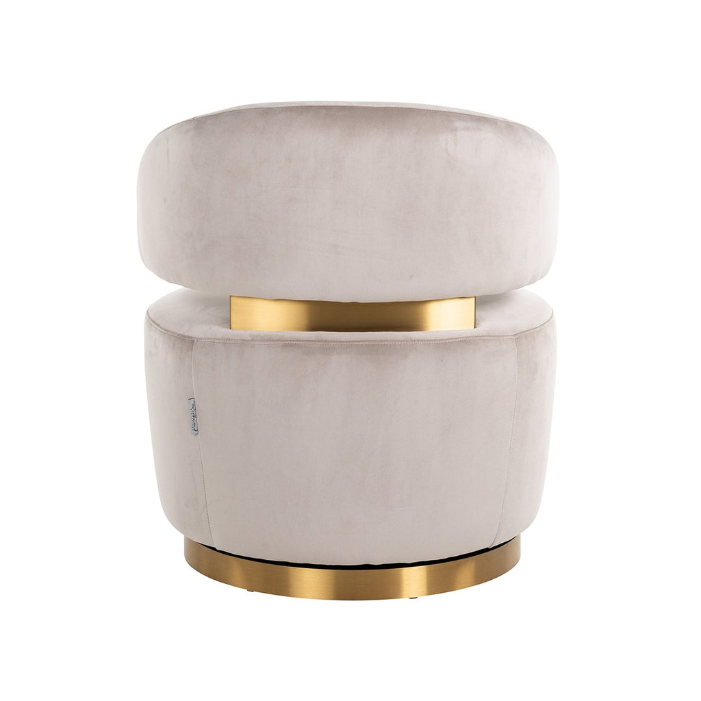 Draaifauteuil Maxime khaki velvet - depauwwonen