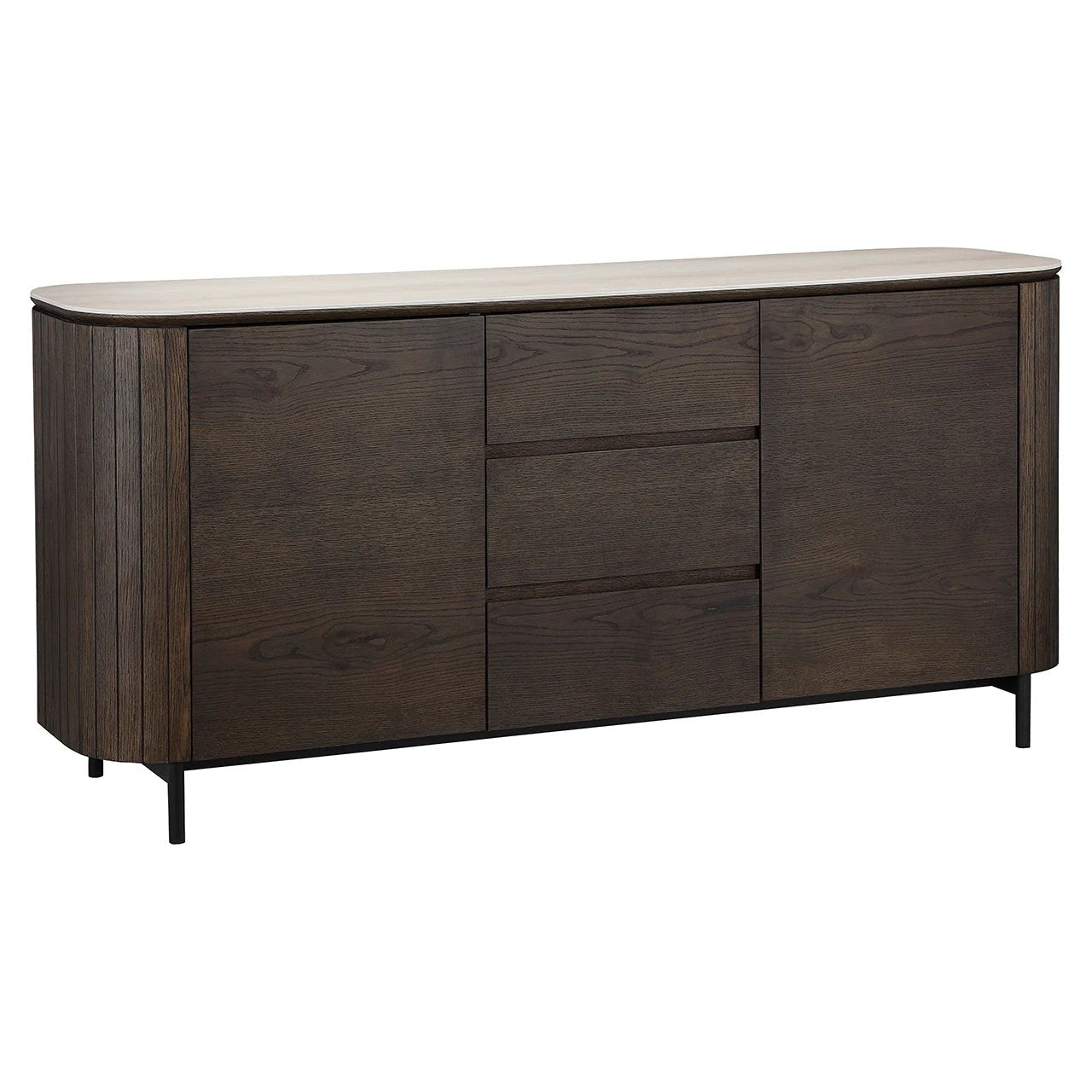 Dressoir Ritz 2-deurs 3-laden (Bruin) by Richmond Interiors