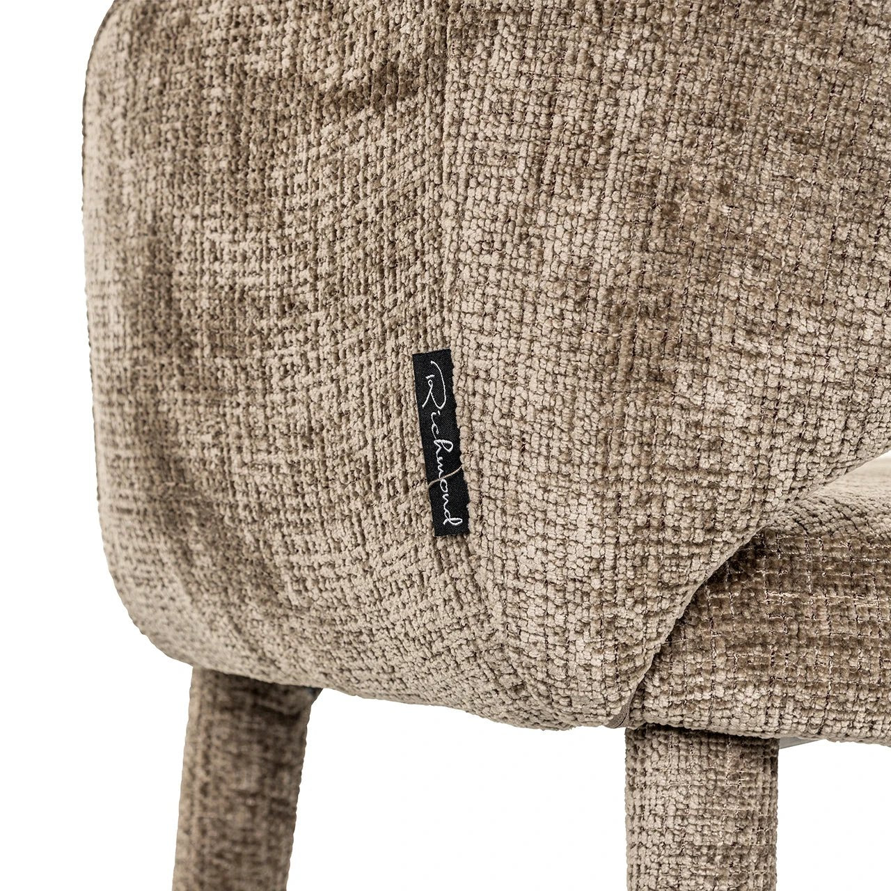 Eetkamerstoel Donnatella stone chenille brandvertragend by Richmond Interiors