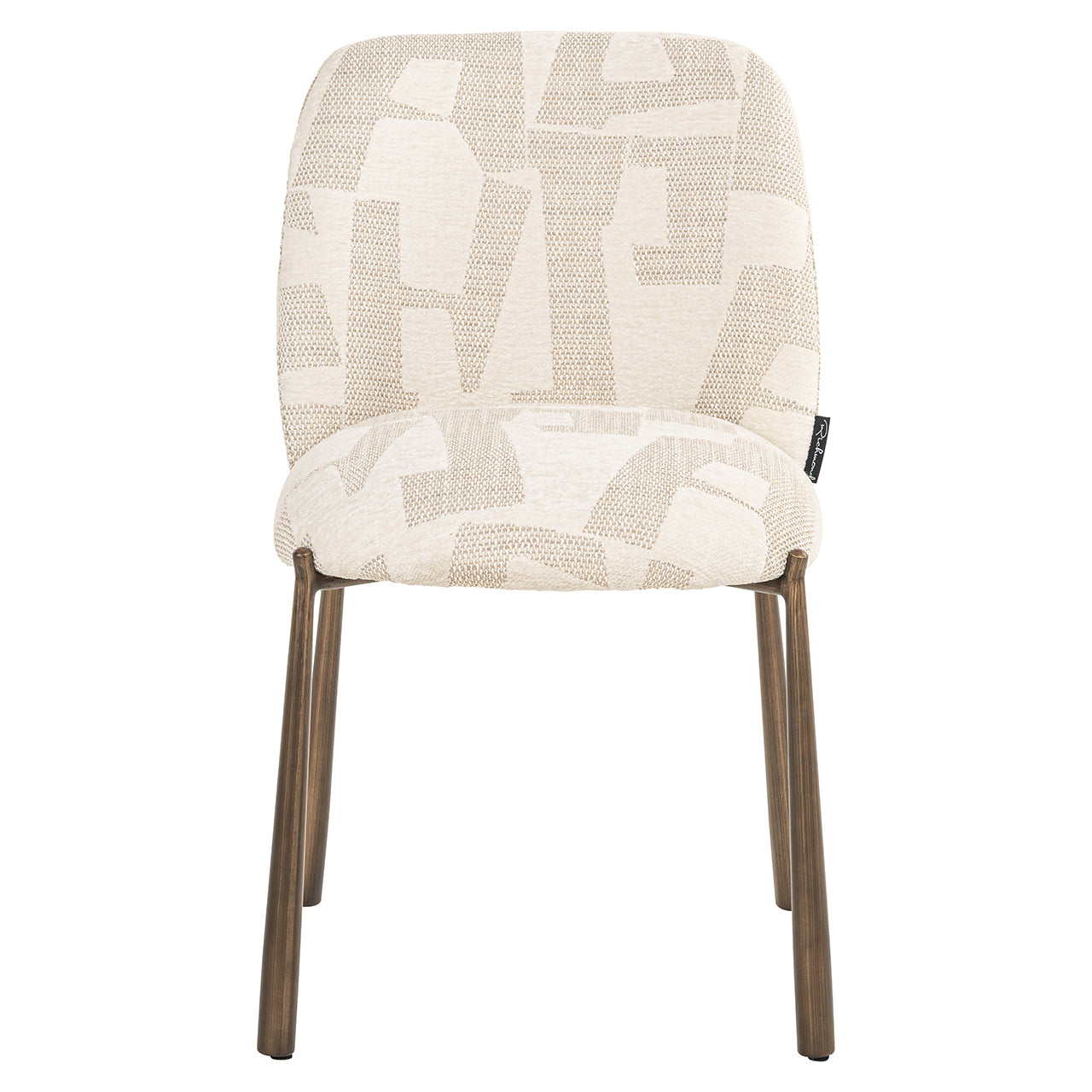 Eetkamerstoelen Lana beige graffic (set van 2) - depauwwonen