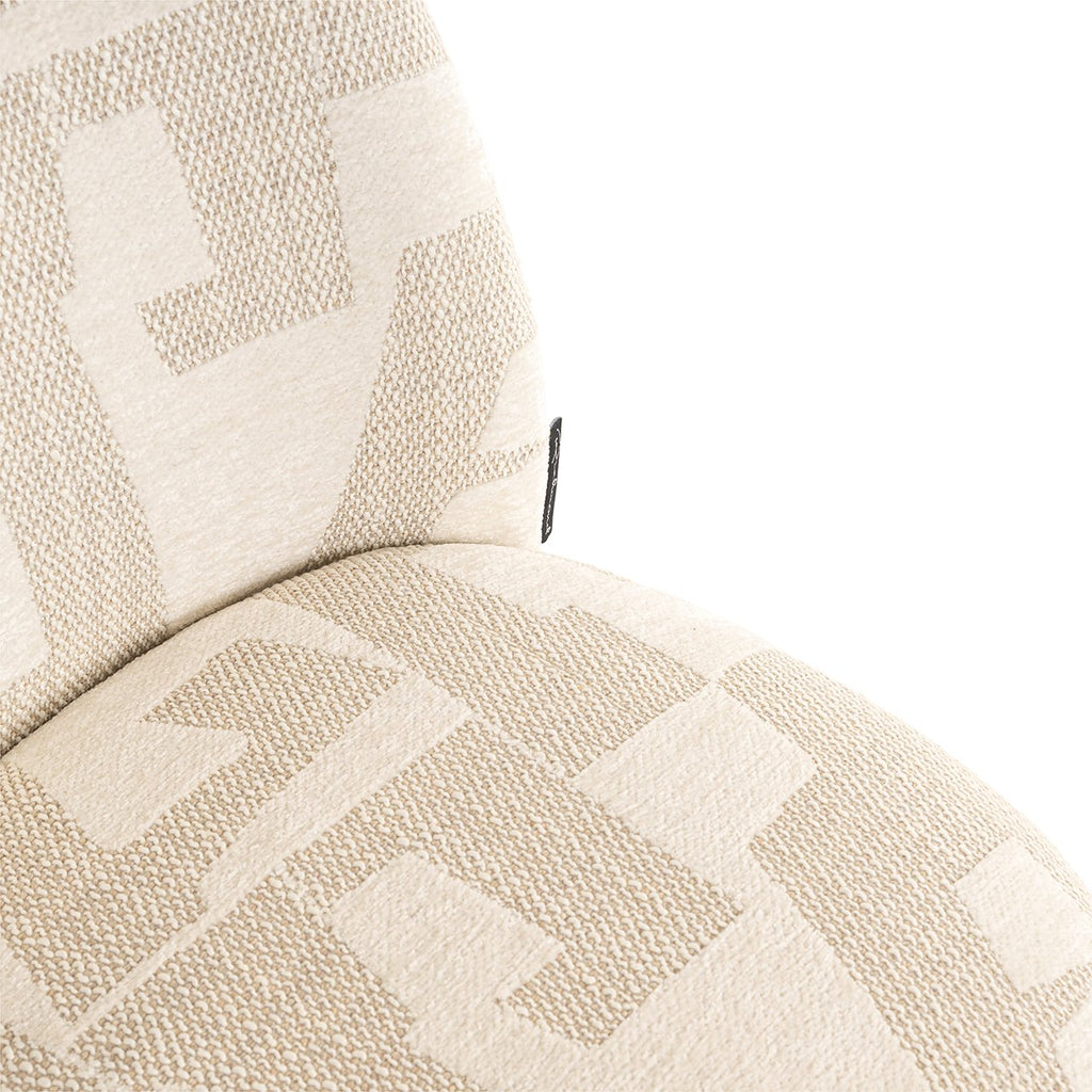 Eetkamerstoelen Lana beige graffic (set van 2) - depauwwonen