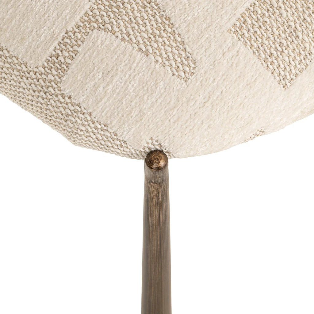 Eetkamerstoelen Lana beige graffic (set van 2) by Richmond Interiors