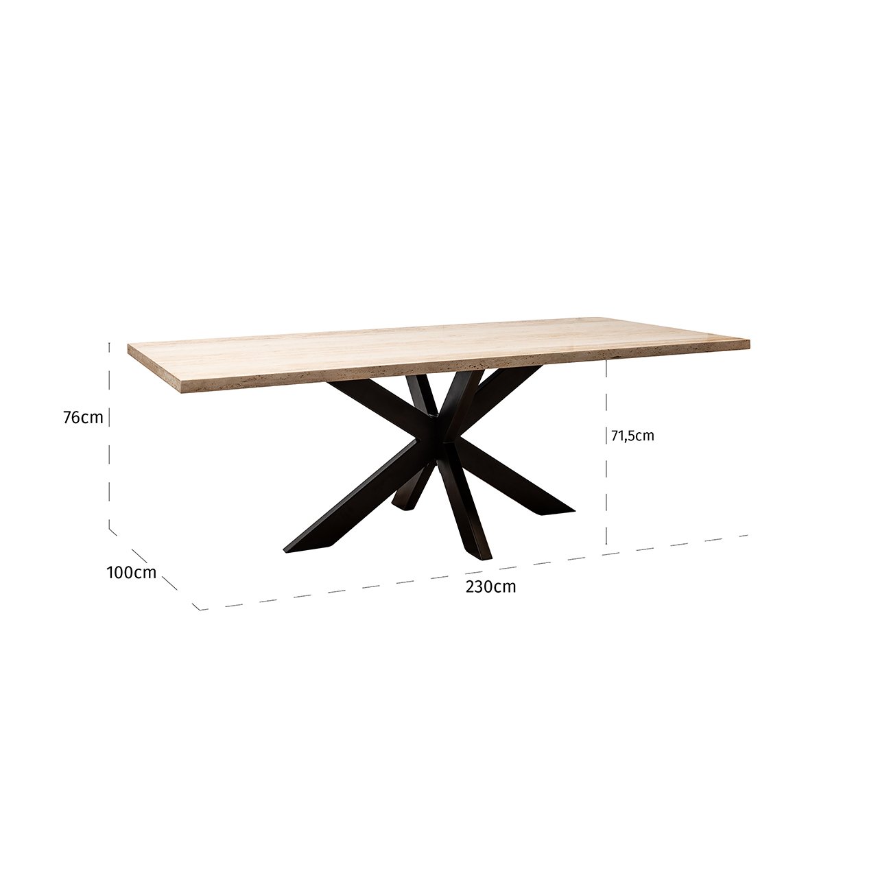 Eettafel Avalon 230 - depauwwonen