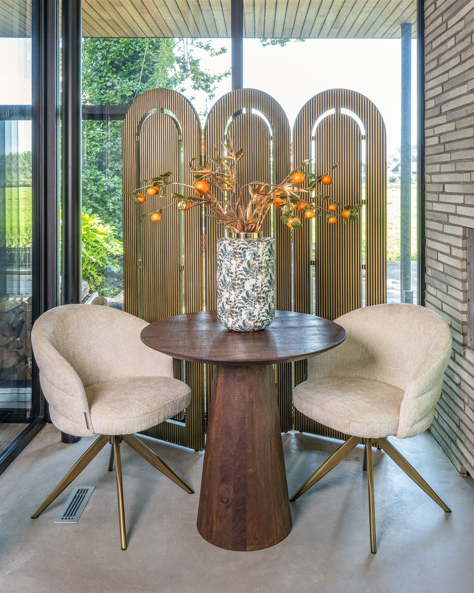 Kamerscherm Macallen brass finish painted (Brushed Gold) - depauwwonen