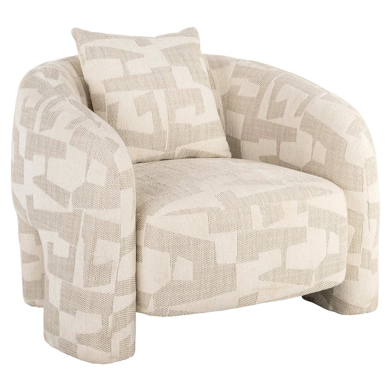 Lounge fauteuil Tuscany beige graffic by Richmond Interiors