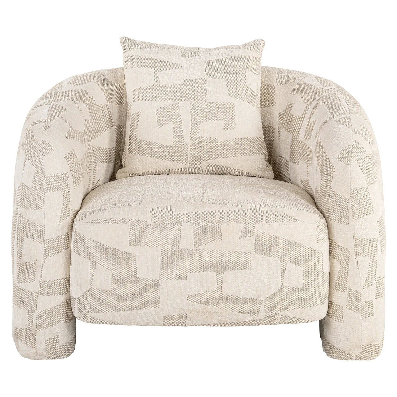 Lounge fauteuil Tuscany beige graffic by Richmond Interiors