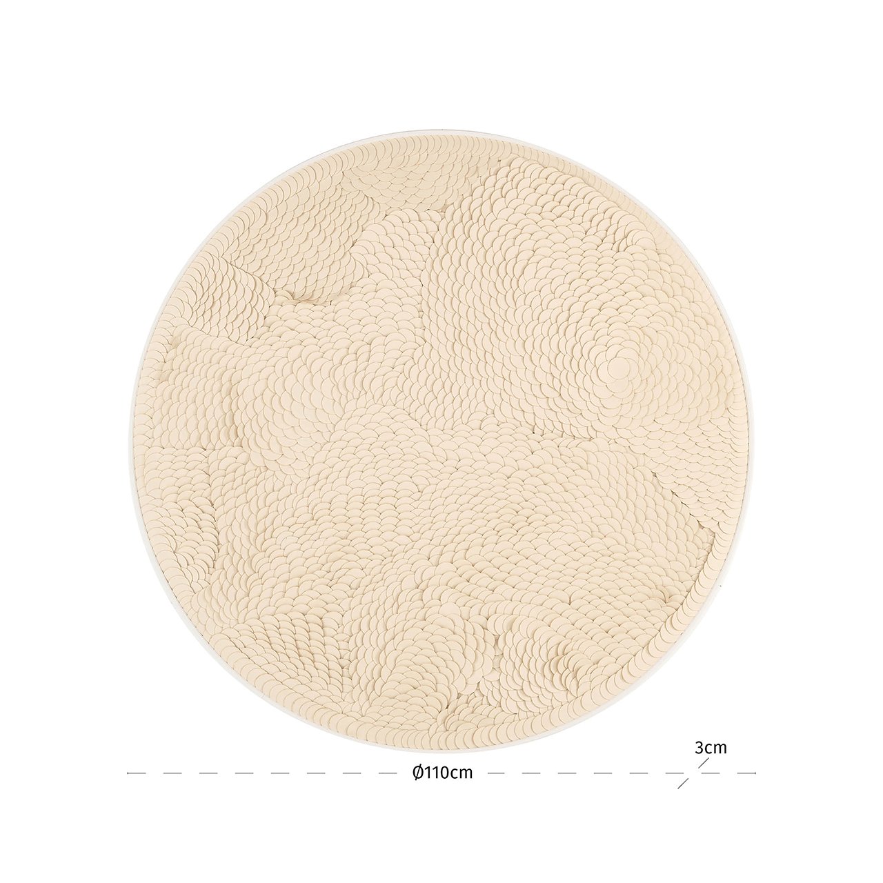 Muurkunst Flow (Wit) - depauwwonen