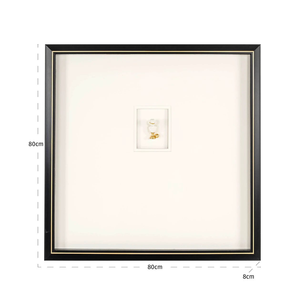 Muurkunst Hanna (Zwart/wit) by Richmond Interiors