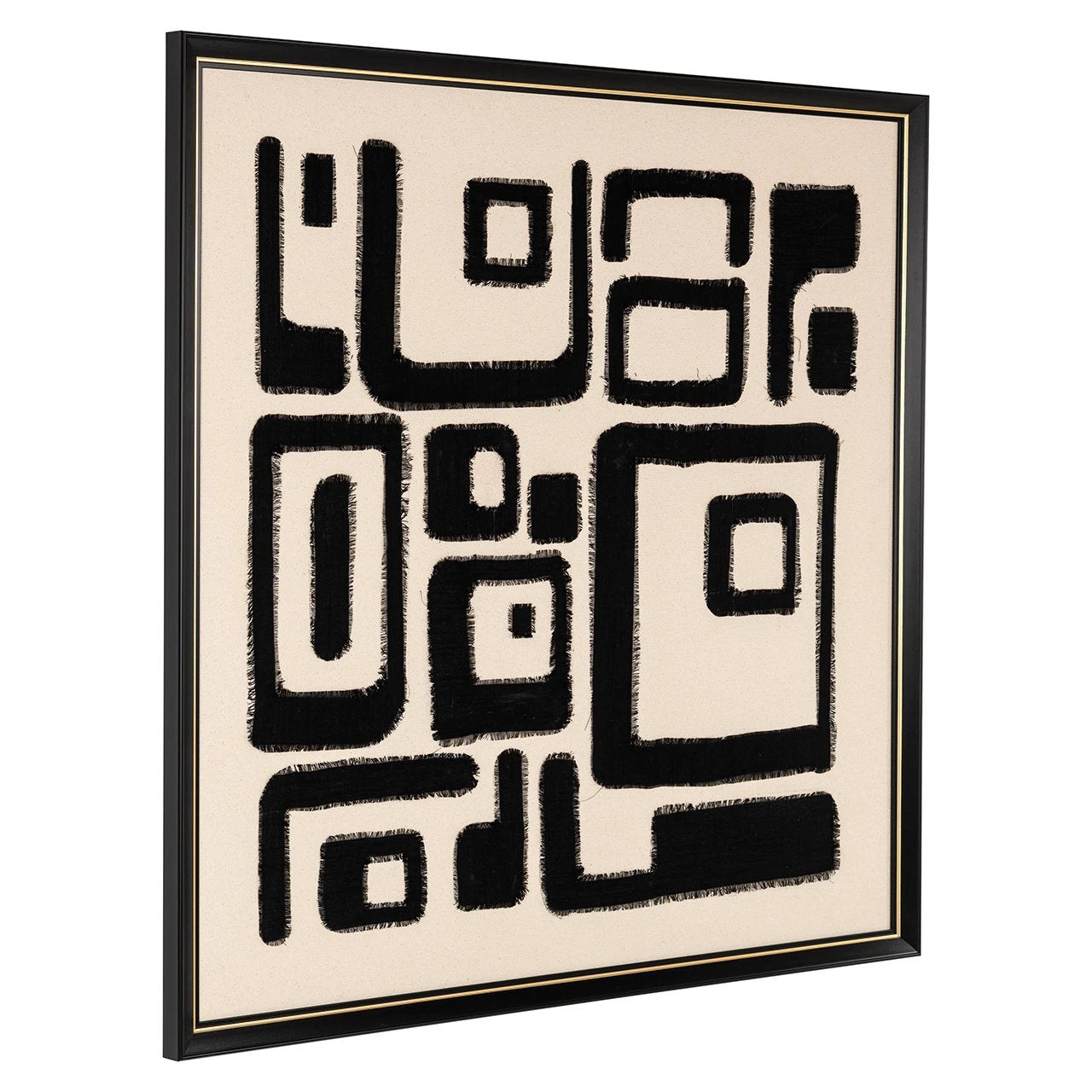 Muurkunst Shanita (Zwart/wit) by Richmond Interiors