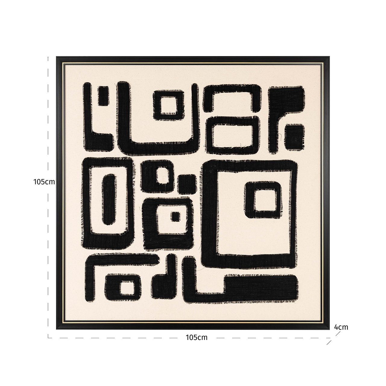 Muurkunst Shanita (Zwart/wit) - depauwwonen