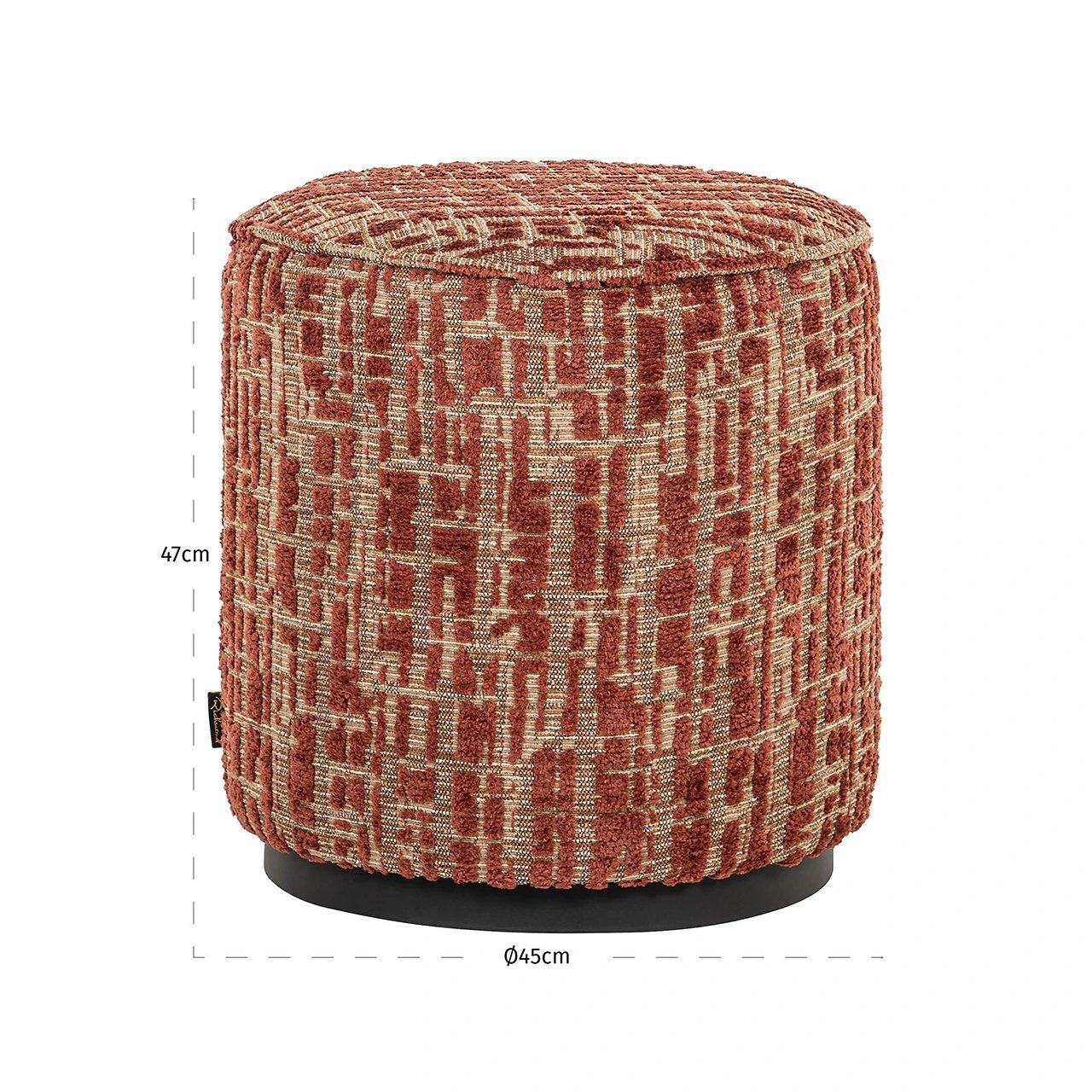 Poef Lexie 45Ø terra dalia by Richmond Interiors