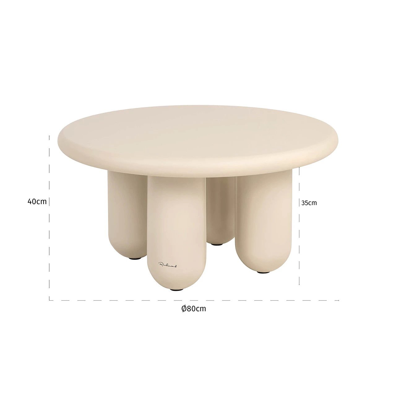 Salontafel Calma 80Ø (Beige) by Richmond Interiors