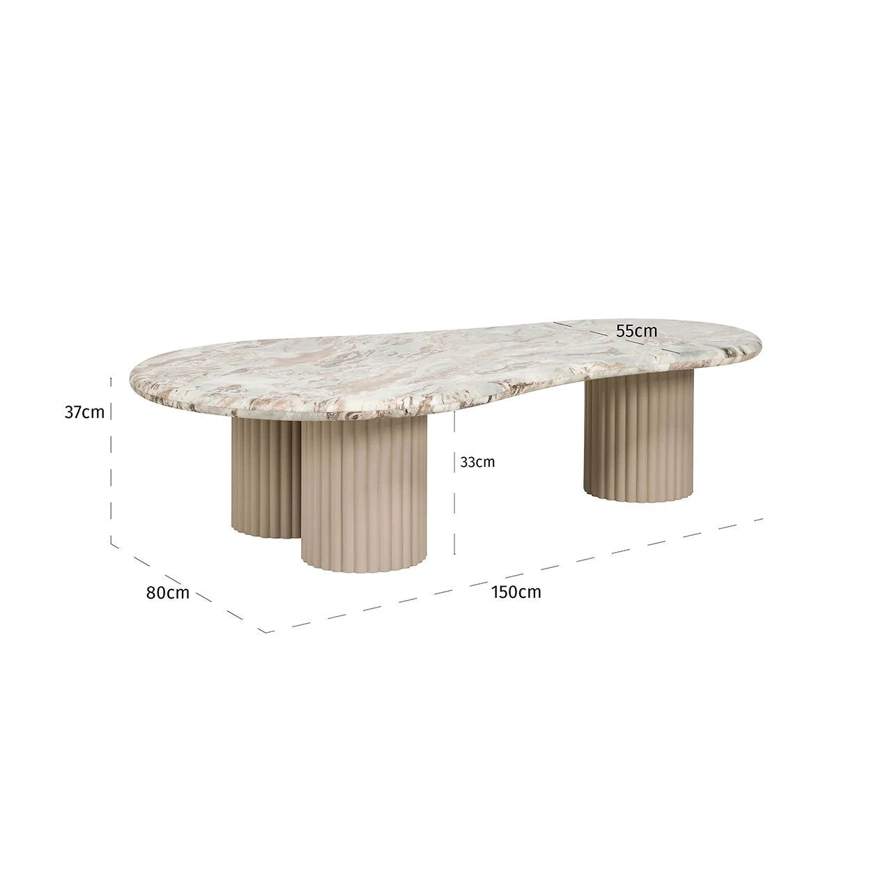 Salontafel Coronel (Beige) by Richmond Interiors