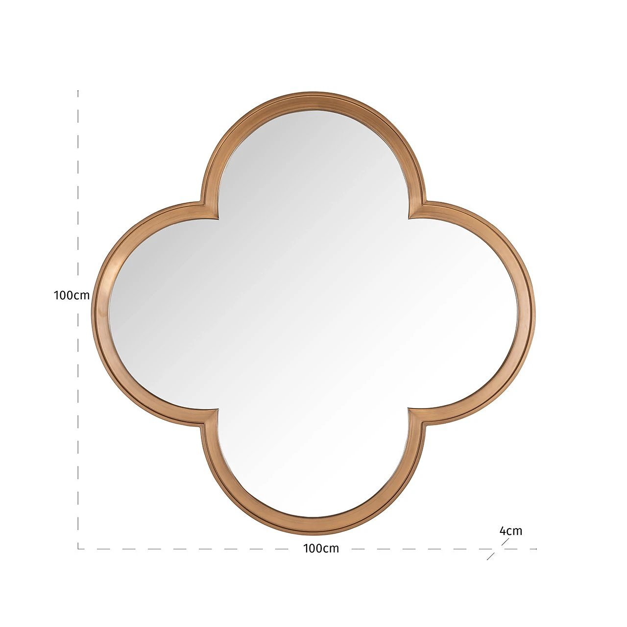 Spiegel Lowen (Geborsteld Goud) by Richmond Interiors