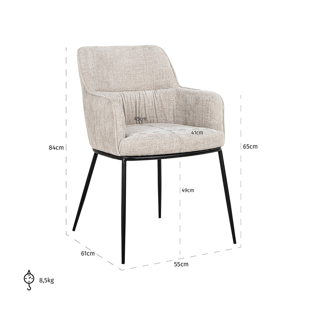 Stoel Bella natural renegade - depauwwonen