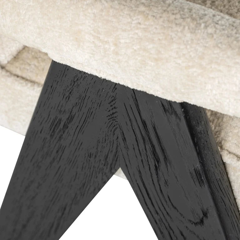 Stoel Cooper white chenille - depauwwonen