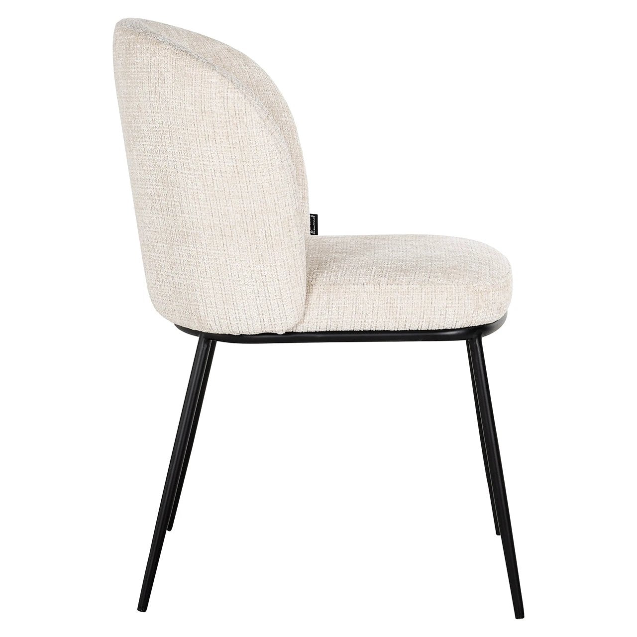 Stoel Elvi beige chenille brandvertragend by Richmond Interiors