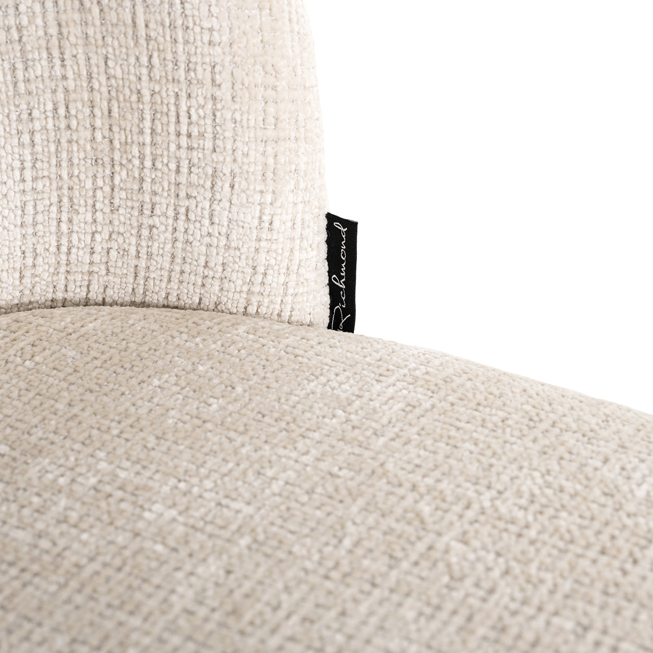 Stoel Elvi beige chenille brandvertragend - depauwwonen