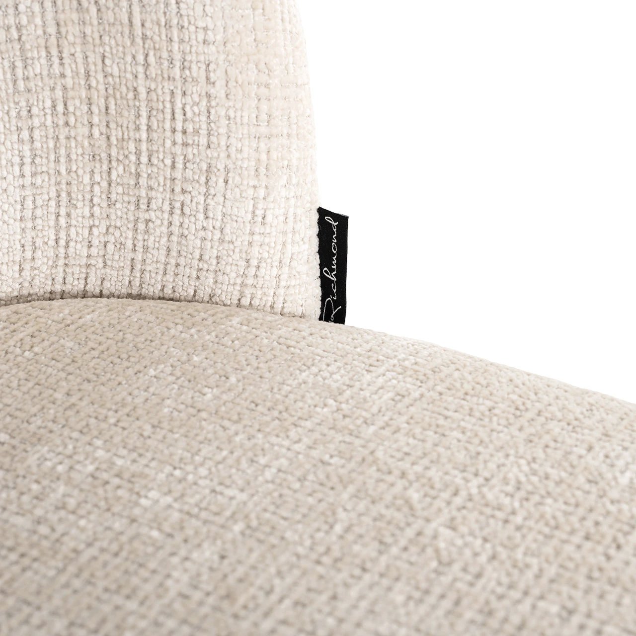 Stoel Elvi beige chenille brandvertragend by Richmond Interiors