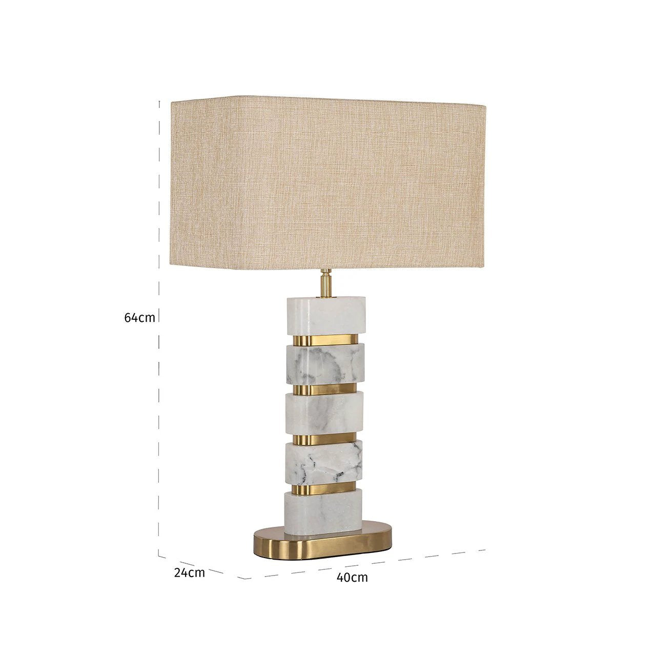 Tafellamp Lenore incl. lampenkap (Gold) by Richmond Interiors