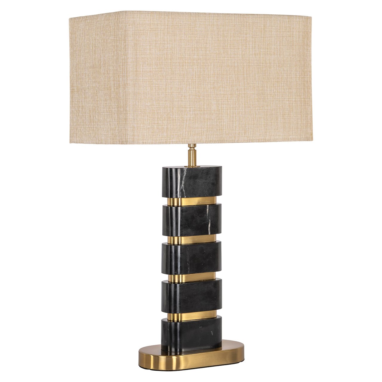 Tafellamp Levina incl. lampenkap (Black/gold) - depauwwonen