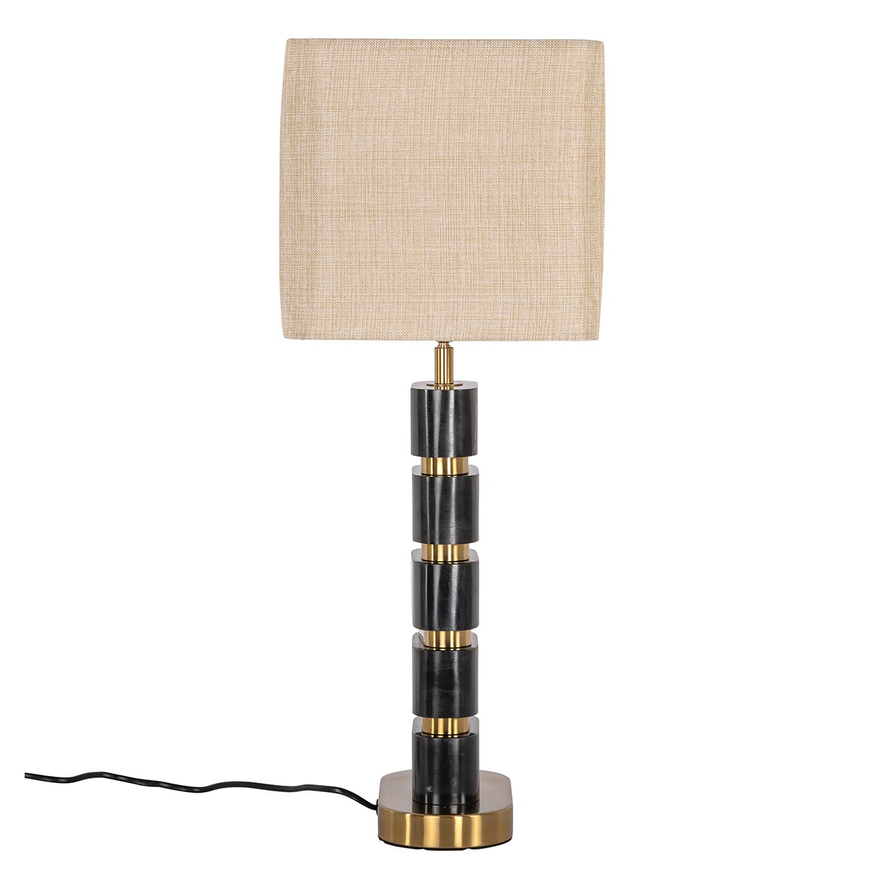 Tafellamp Levina incl. lampenkap (Black/gold) - depauwwonen