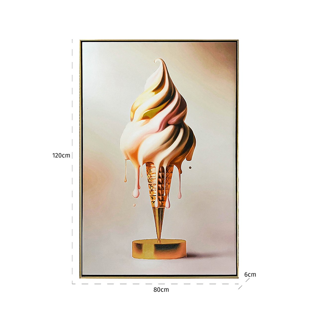 Wall art Icecream (Gold) - depauwwonen