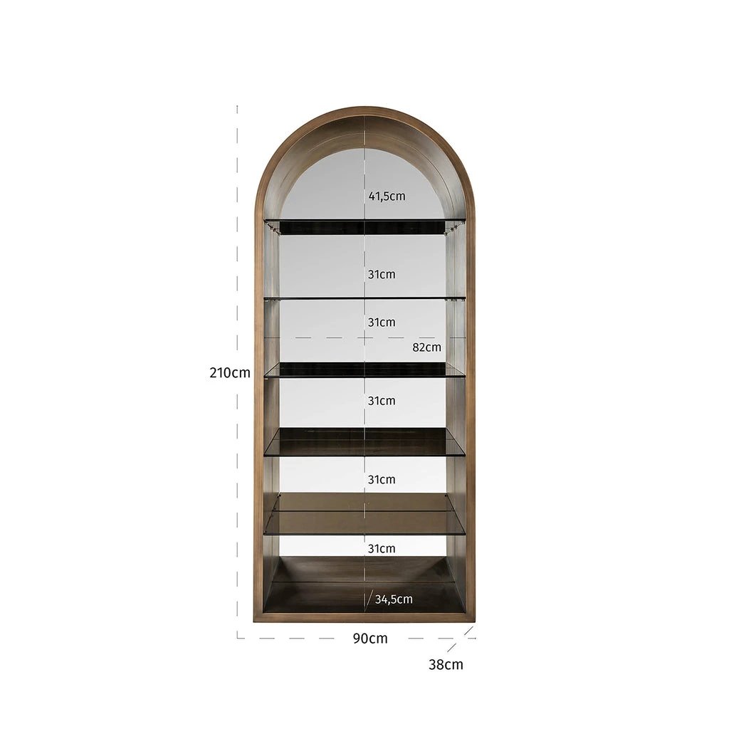 Wandkast Bowic (Brushed Gold) by Richmond Interiors