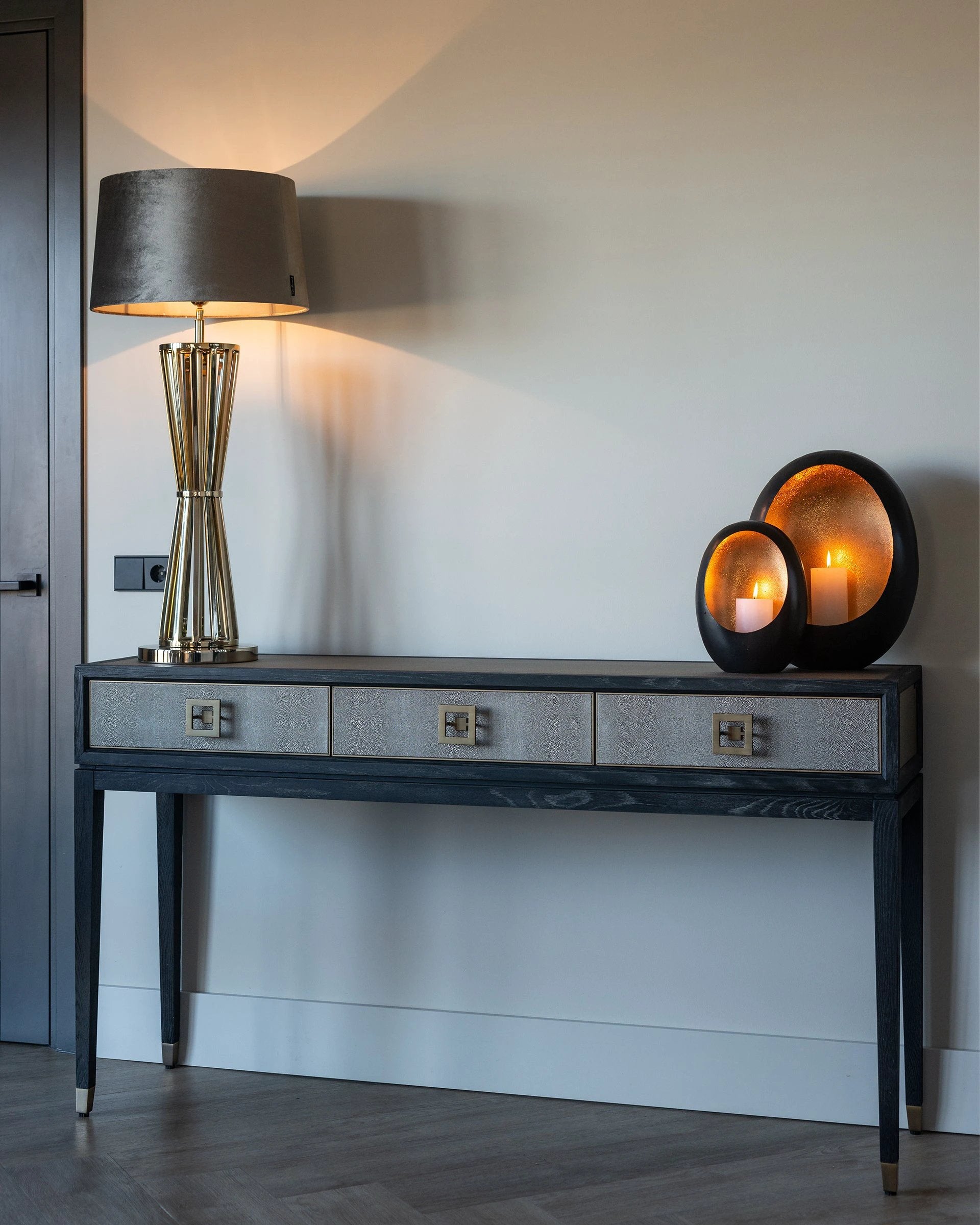 Wandtafel Bloomville 3-laden (Gold) by Richmond Interiors
