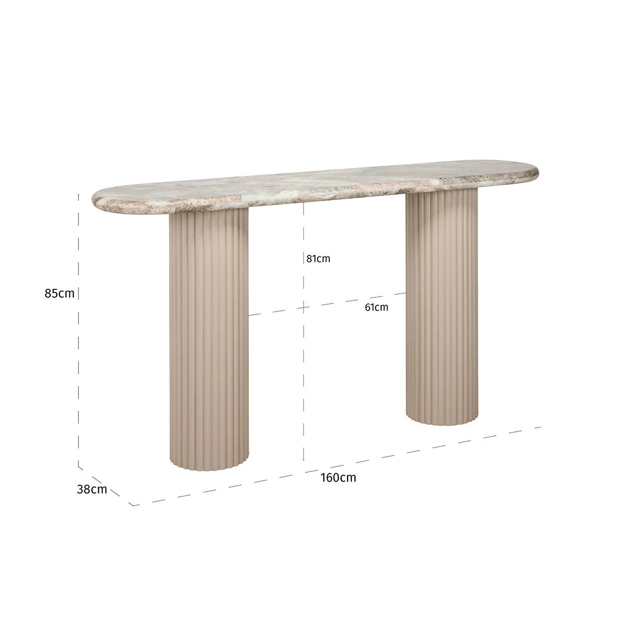 Wandtafel Coronel (Beige) by Richmond Interiors