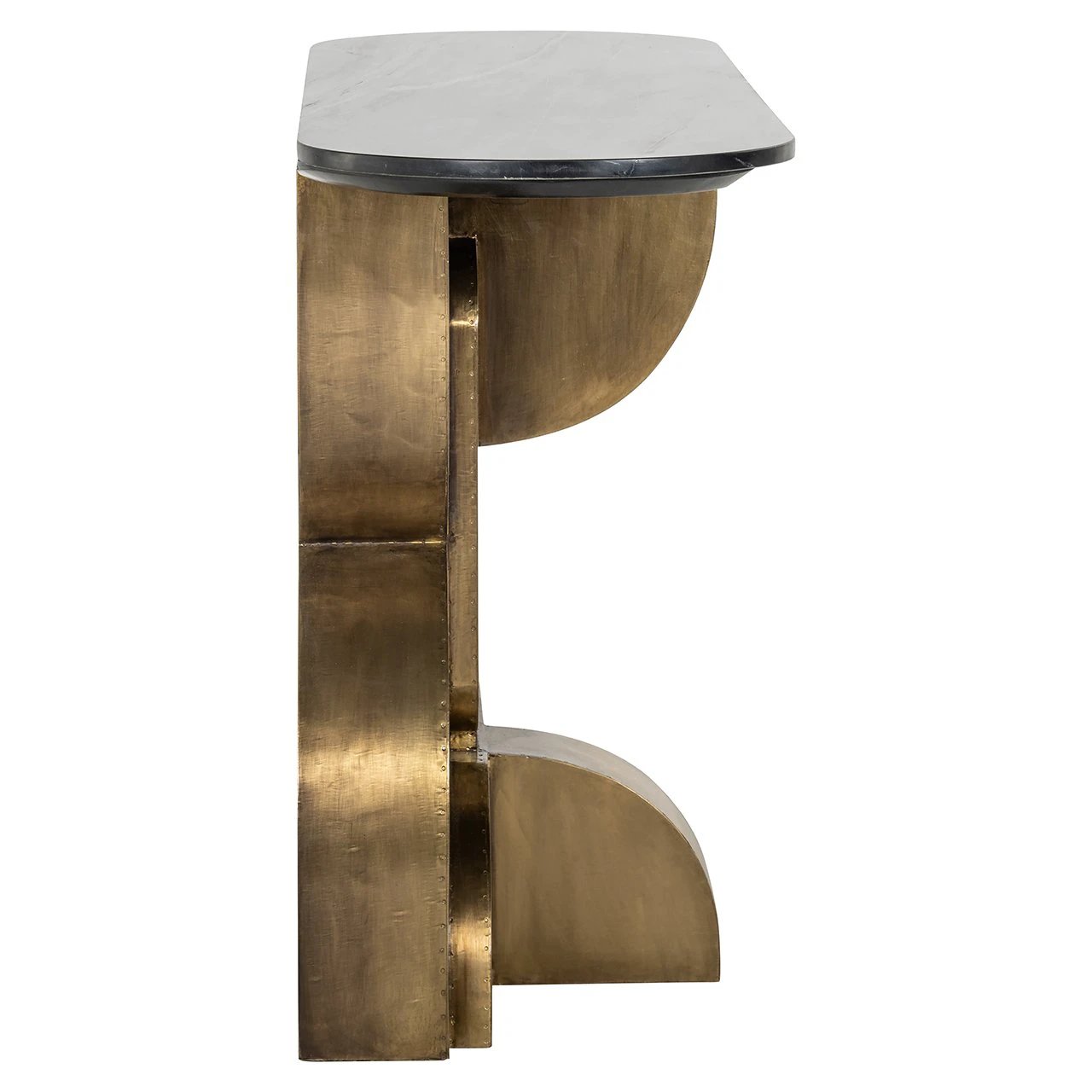 Wandtafel Maddox (Zwart/goud) by Richmond Interiors