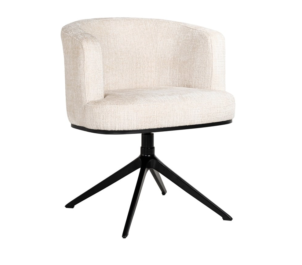 Draai Eetkamerstoel Cheyenne Beige Chenille - depauwwonen