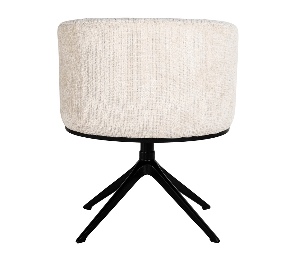 Draai Eetkamerstoel Cheyenne Beige Chenille - depauwwonen