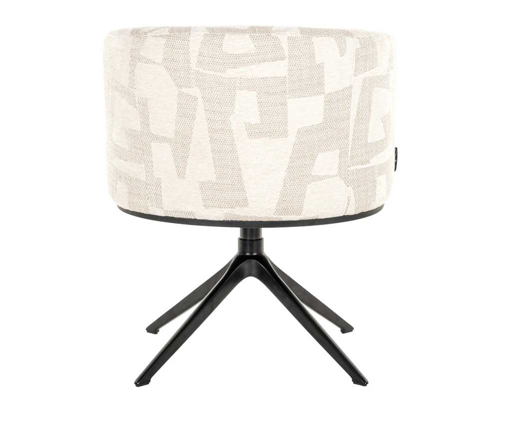Draai Eetkamerstoel Cheyenne Beige Graffic by Richmond Interiors