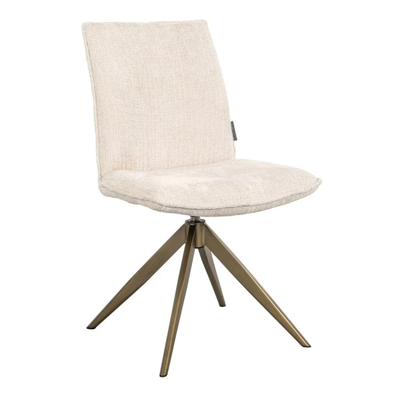 Draai Eetkamerstoel Dakota Beige - depauwwonen