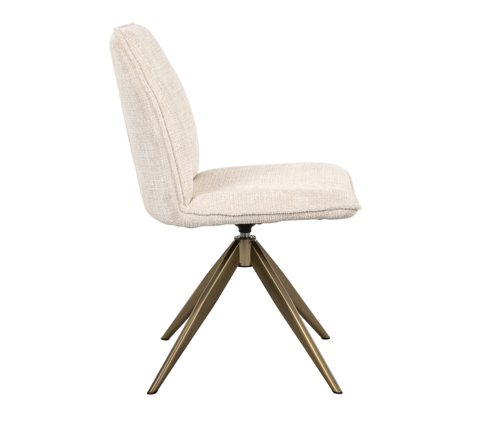 Draai Eetkamerstoel Dakota Beige - depauwwonen