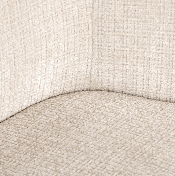 Draai Eetkamerstoel Dakota Beige - leuning - depauwwonen