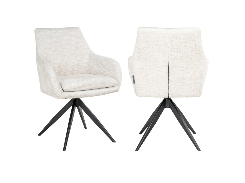 Draai Eetkamerstoel Lisonne Cream Fusion - depauwwonen