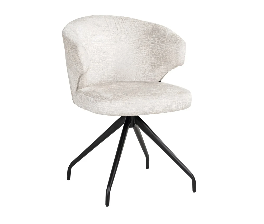 Draaibare Eetkamerstoel Milly Cream Fusion by Richmond Interiors