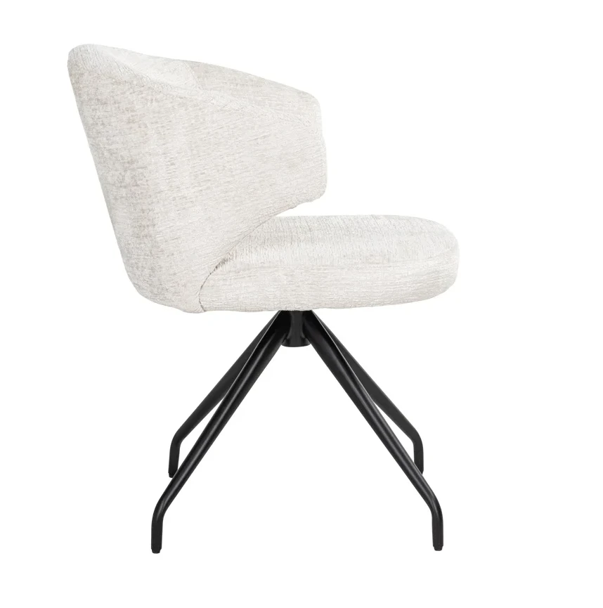 Draaibare Eetkamerstoel Milly Cream Fusion by Richmond Interiors