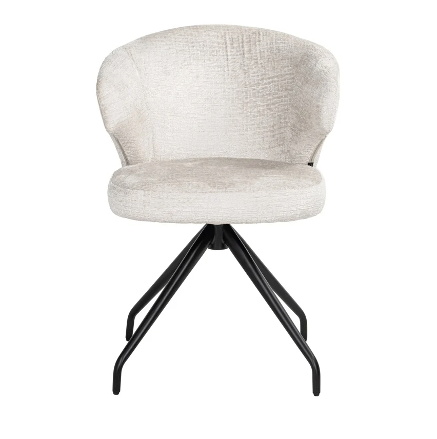 Draaibare Eetkamerstoel Milly Cream Fusion - depauwwonen