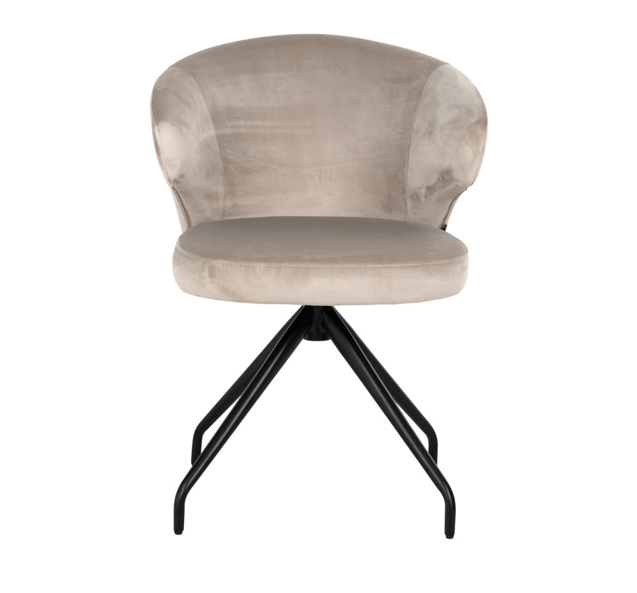 Draaibare Eetkamerstoel Milly Khaki Velvet - depauwwonen