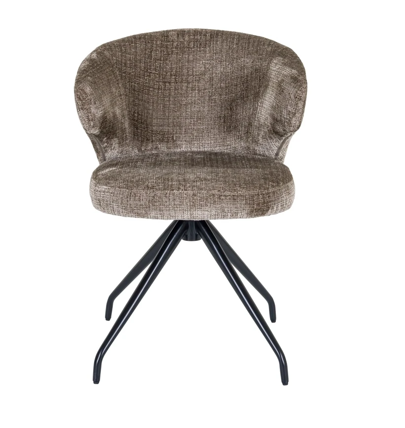 Draaibare Eetkamerstoel Milly Stone Chenille by Richmond Interiors