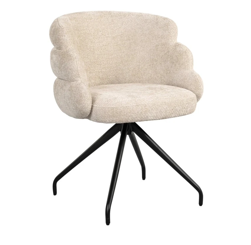 Draaistoel Kayla Cream by Richmond Interiors