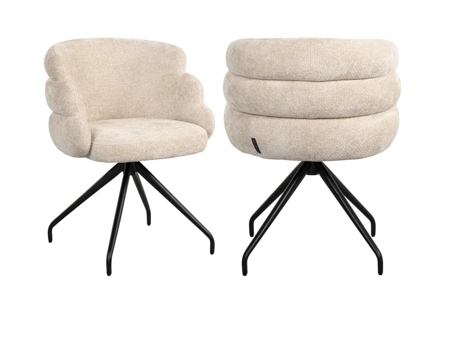 Draaistoel Kayla Cream by Richmond Interiors