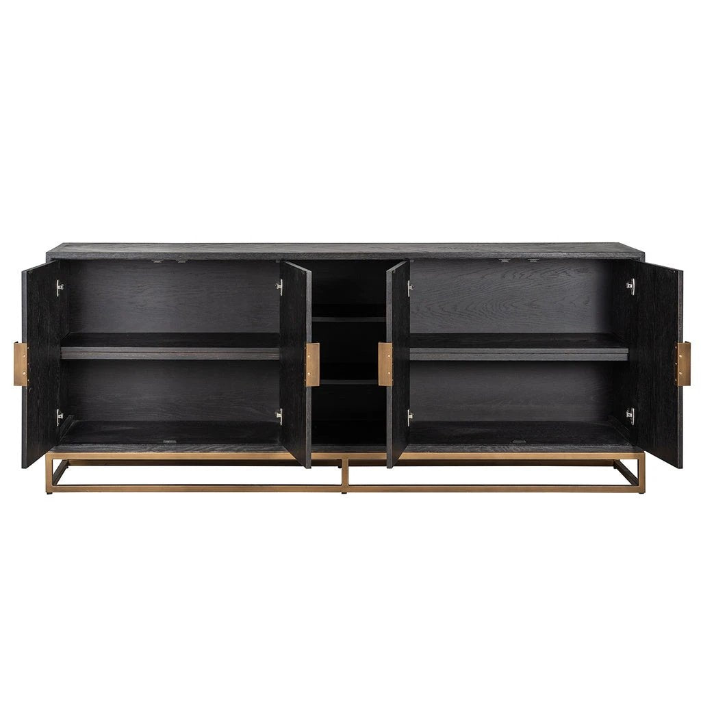 Dressoir Blackbone Brass 4 deuren by Richmond Interiors